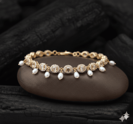 Gold & Pearl Anklet