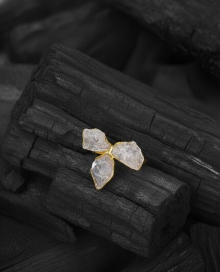 Artificial Pink Stone Statement Ring