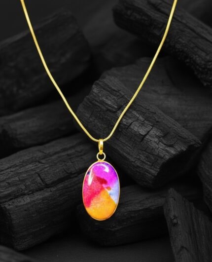Artificial Multicolour Stone Pendant