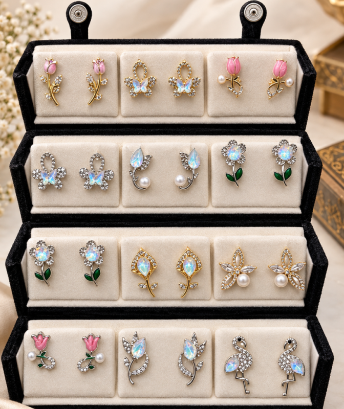 12 pair earring set for womens retail or wholesale gifts set
